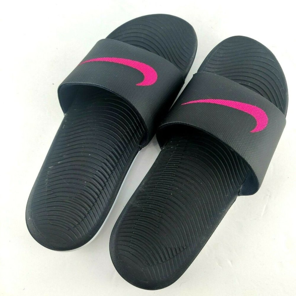 Nike Kawa Women's Size 11 EUR 43 Slide Sandals Black Pink